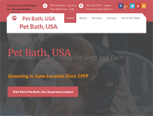 Tablet Screenshot of petbathusa.com